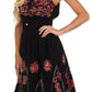 Sakkas Dharini Batik Smocked Empire Waist Dress