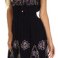 Sakkas Dharini Batik Smocked Empire Waist Dress