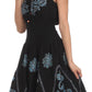 Sakkas Dharini Batik Smocked Empire Waist Dress