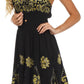 Sakkas Dharini Batik Smocked Empire Waist Dress