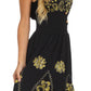 Sakkas Dharini Batik Smocked Empire Waist Dress