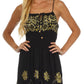 Sakkas Dharini Batik Smocked Empire Waist Dress