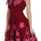 Sakkas Dharini Batik Smocked Empire Waist Dress