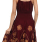 Sakkas Dharini Batik Smocked Empire Waist Dress