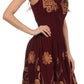 Sakkas Dharini Batik Smocked Empire Waist Dress