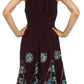 Sakkas Dharini Batik Smocked Empire Waist Dress