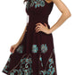 Sakkas Dharini Batik Smocked Empire Waist Dress