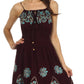 Sakkas Dharini Batik Smocked Empire Waist Dress