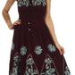 Sakkas Dharini Batik Smocked Empire Waist Dress