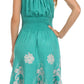 Sakkas Dharini Batik Smocked Empire Waist Dress