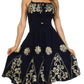Sakkas Dharini Batik Smocked Empire Waist Dress