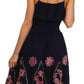 Sakkas Dharini Batik Smocked Empire Waist Dress