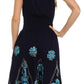 Sakkas Dharini Batik Smocked Empire Waist Dress