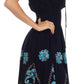 Sakkas Dharini Batik Smocked Empire Waist Dress