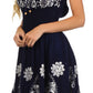 Sakkas Dharini Batik Smocked Empire Waist Dress