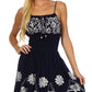 Sakkas Dharini Batik Smocked Empire Waist Dress