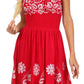 Sakkas Dharini Batik Smocked Empire Waist Dress