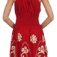 Sakkas Dharini Batik Smocked Empire Waist Dress