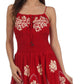 Sakkas Dharini Batik Smocked Empire Waist Dress