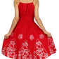 Sakkas Dharini Batik Smocked Empire Waist Dress