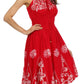 Sakkas Dharini Batik Smocked Empire Waist Dress
