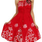 Sakkas Dharini Batik Smocked Empire Waist Dress