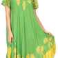 Vestido Caftán/Pareo de Manga Corta Sakkas Batik Palmera