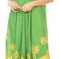 Vestido Caftán/Pareo de Manga Corta Sakkas Batik Palmera
