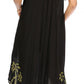 Vestido Caftán/Pareo de Manga Corta Sakkas Batik Palmera