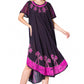 Vestido Caftán/Pareo de Manga Corta Sakkas Batik Palmera