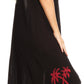 Vestido Caftán/Pareo de Manga Corta Sakkas Batik Palmera