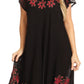 Vestido Caftán/Pareo de Manga Corta Sakkas Batik Palmera