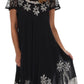 Vestido Caftán/Pareo de Manga Corta Sakkas Batik Palmera