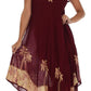 Vestido Caftán/Pareo de Manga Corta Sakkas Batik Palmera