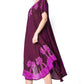 Vestido Caftán/Pareo de Manga Corta Sakkas Batik Palmera