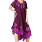 Vestido Caftán/Pareo de Manga Corta Sakkas Batik Palmera
