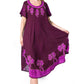 Vestido Caftán/Pareo de Manga Corta Sakkas Batik Palmera