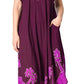 Vestido Caftán/Pareo de Manga Corta Sakkas Batik Palmera