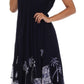 Vestido Caftán/Pareo de Manga Corta Sakkas Batik Palmera