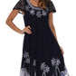Vestido Caftán/Pareo de Manga Corta Sakkas Batik Palmera