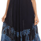 Vestido Caftán/Pareo de Manga Corta Sakkas Batik Palmera