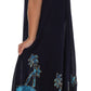 Vestido Caftán/Pareo de Manga Corta Sakkas Batik Palmera