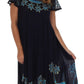 Vestido Caftán/Pareo de Manga Corta Sakkas Batik Palmera