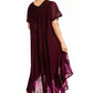 Vestido Caftán/Pareo de Manga Corta Sakkas Batik Palmera