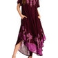 Vestido Caftán/Pareo de Manga Corta Sakkas Batik Palmera