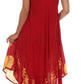 Vestido Caftán/Pareo de Manga Corta Sakkas Batik Palmera