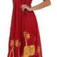 Vestido Caftán/Pareo de Manga Corta Sakkas Batik Palmera