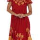 Vestido Caftán/Pareo de Manga Corta Sakkas Batik Palmera