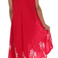 Vestido Caftán/Pareo de Manga Corta Sakkas Batik Palmera