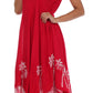 Vestido Caftán/Pareo de Manga Corta Sakkas Batik Palmera